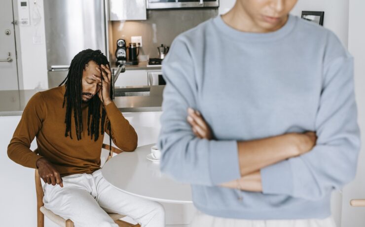 couple quarrel discussion pain suffering
