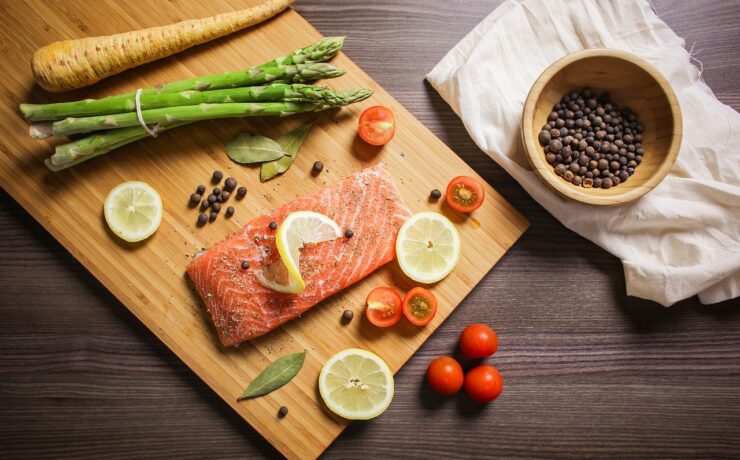 food, foodie, bake, salmon