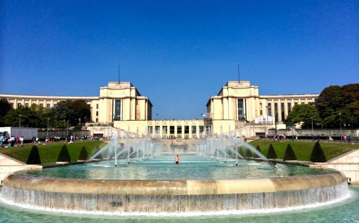 les jardins du Trocadéro à Paris