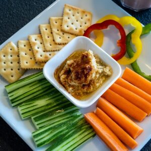 Houmous, snack, légumes, collations